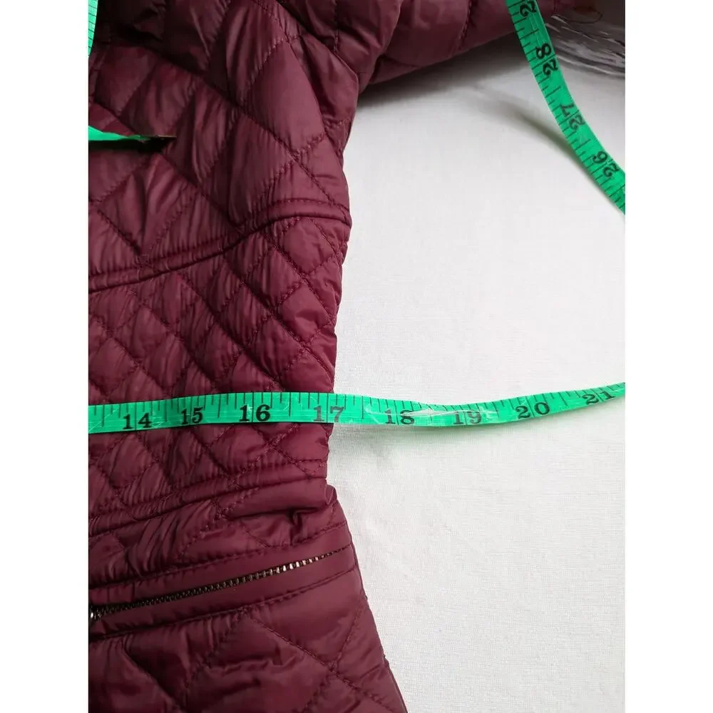 Vtge Cache Wmns M quilted jacket wine Y2K B38